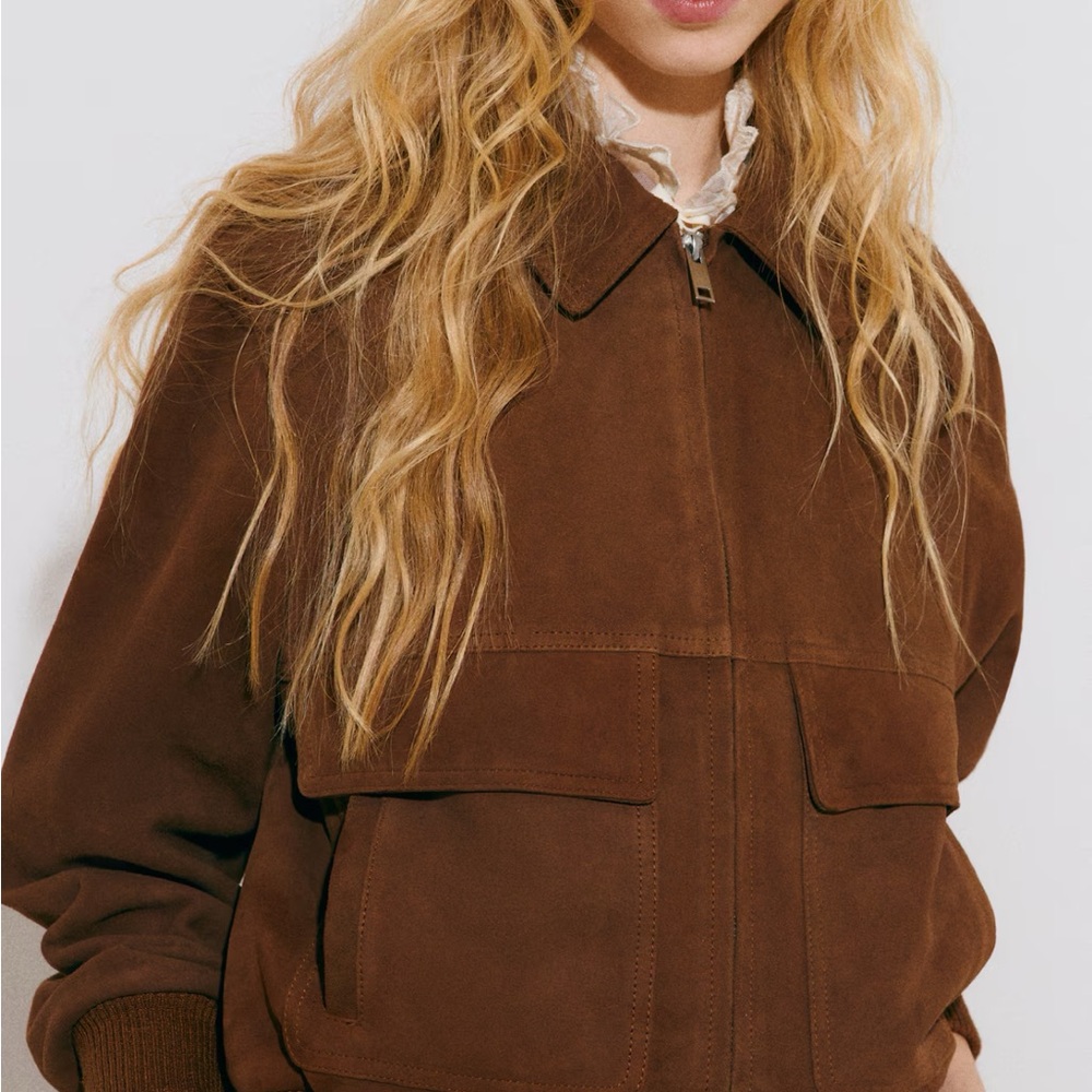 H&M suede Bomber Jacket - Picture 5 of 5
